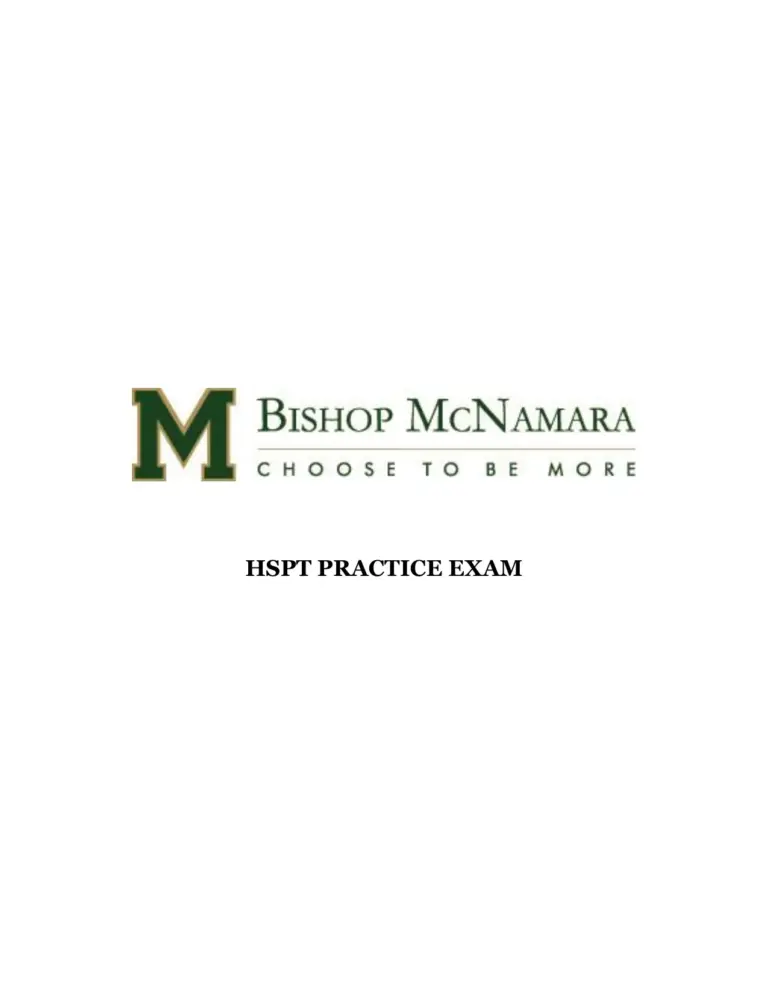 Hspt Practice Test